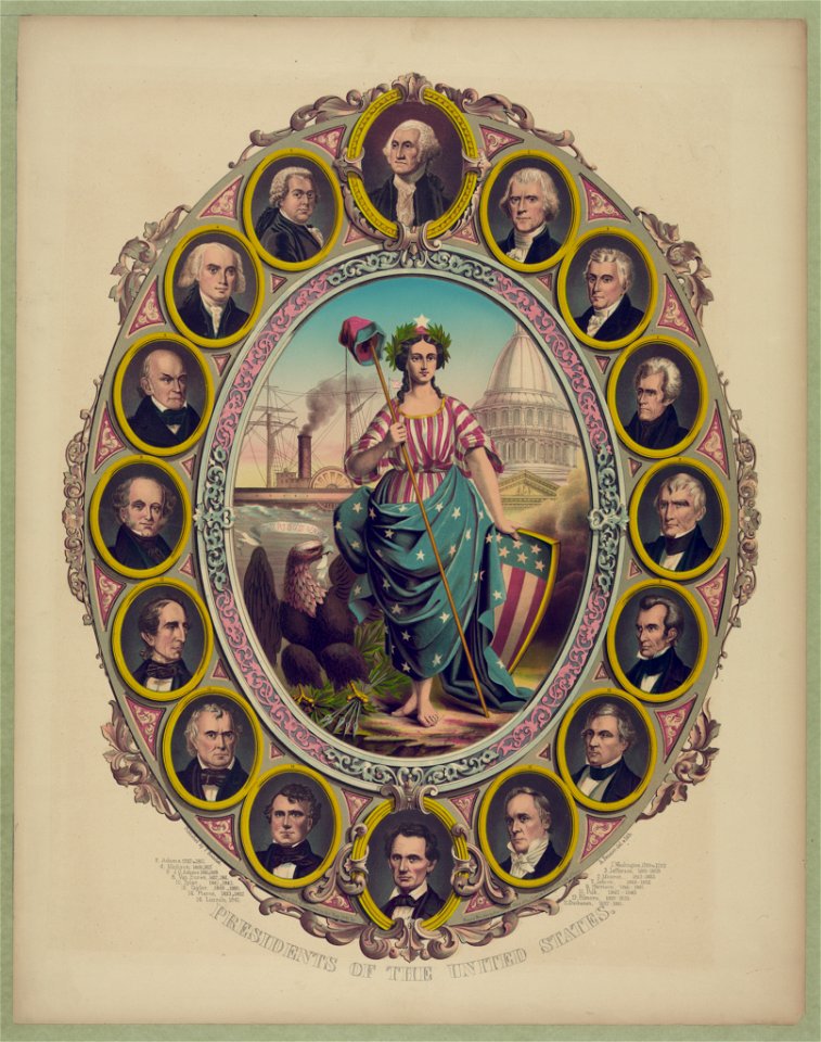 Presidents of the United States - A. Feusier, del. & lith. LCCN92506068