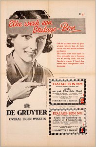 Prijslijst De Gruyter etalagebon