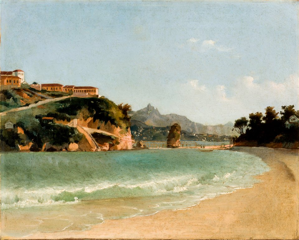 Praia da Boa Viagem, Niterói (atribuído), da Coleção Brasiliana Iconográfica