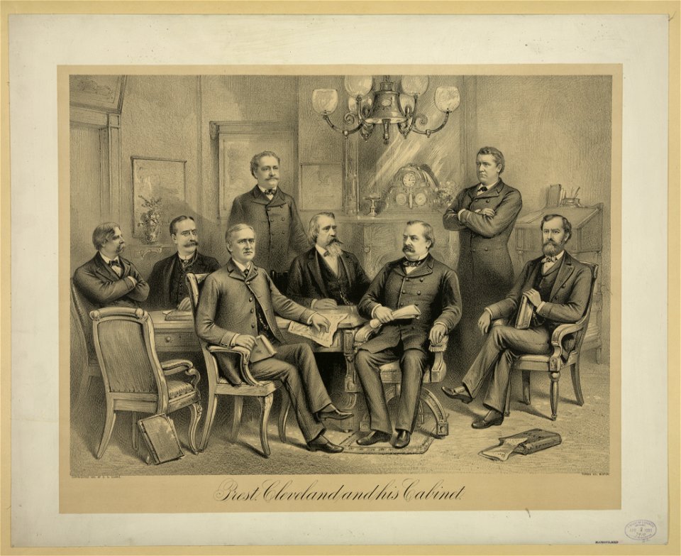 Prest. Cleveland and his cabinet - Forbes Co., Boston. LCCN93503771