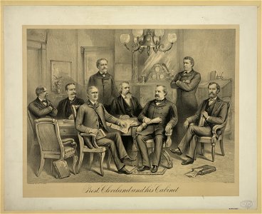 Prest. Cleveland and his cabinet - Forbes Co., Boston. LCCN93503771