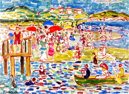 Bathers Maurice Prendergast. Free illustration for personal and commercial use.