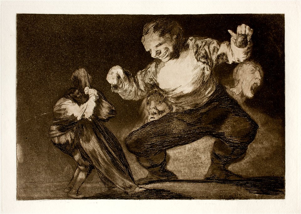 Prado - Los Disparates (1864) - No. 04 - Bobalicón