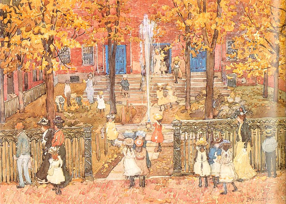 Prendergast Maurice West Church Boston 1900-01