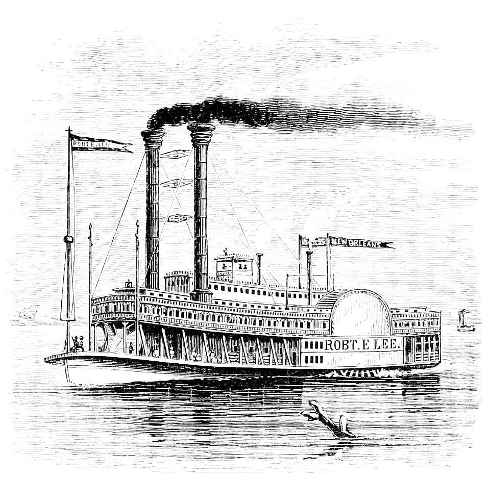 PSM V12 D557 Mississippi steam boat 1876