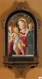Pseudo Pier Francesco Fiorentino - Virgin and Child with Two Angel - 1943.225 - Yale University Art Gallery
