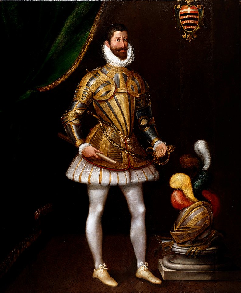 Previously attributed to Juan Pantoja de la Cruz (c. 1553-1608) - Portrait of a man believed to be Luis Mendes de Vasconcellos (1542-1623) - RCIN 405669 - Royal Collection