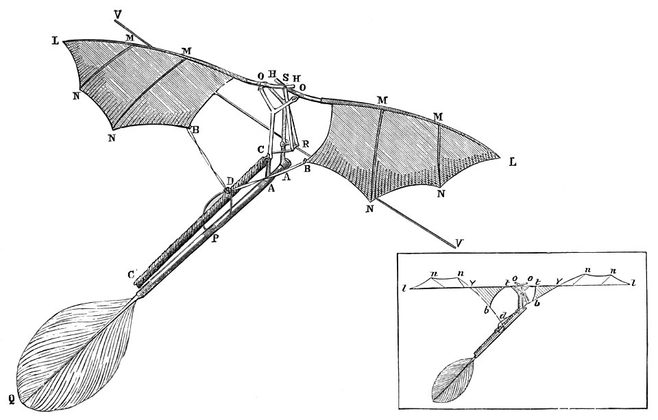 PSM V08 D474 Flying machine. Free illustration for personal and commercial use.