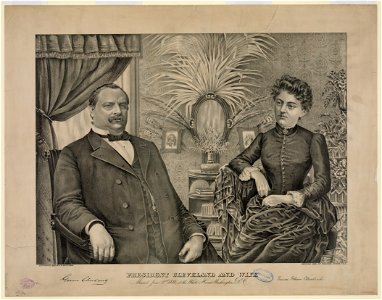 President Cleveland and wife. Married June 2nd 1886 at the White House Washington, D.C LCCN2003680052