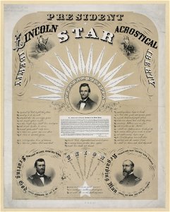 President Lincoln acrostical star LCCN2003674677