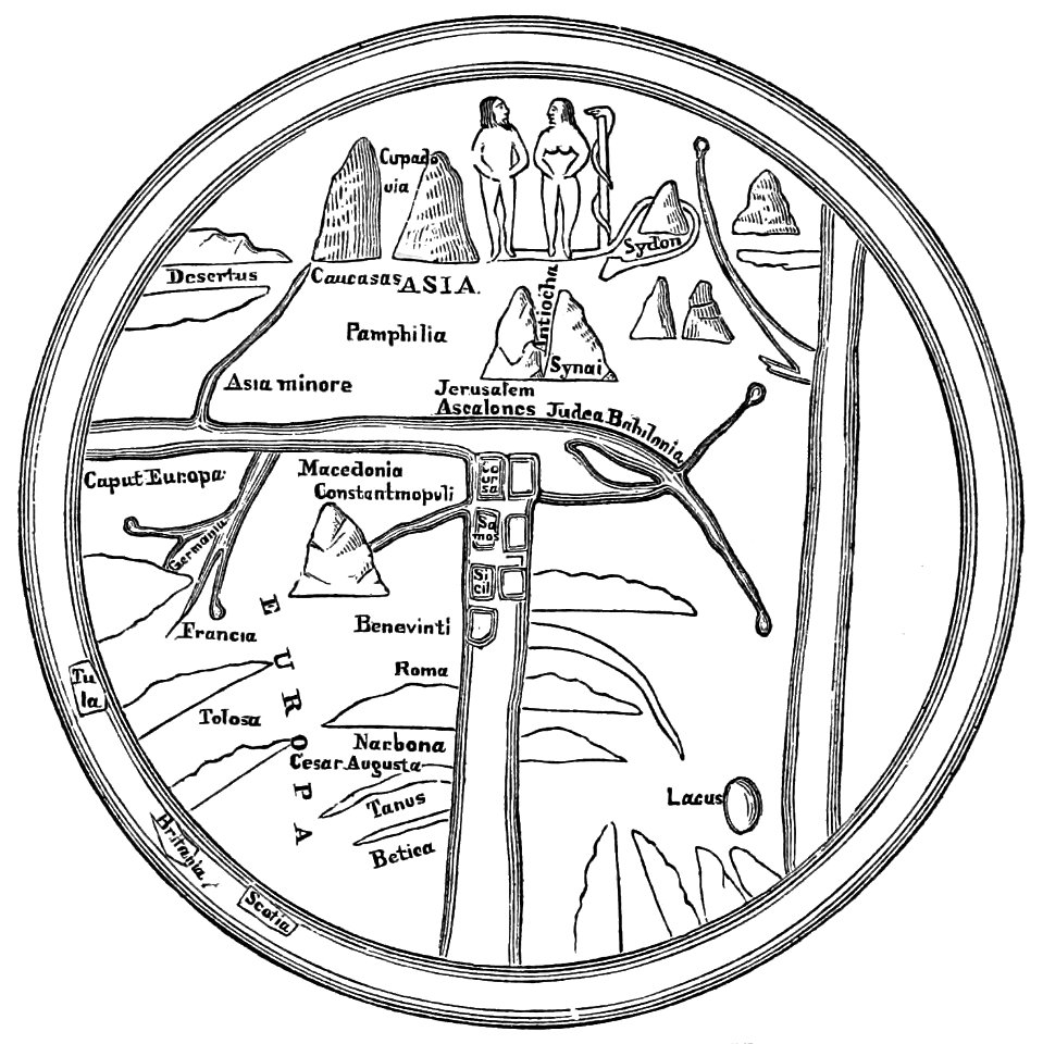 PSM V10 D570 Eight century map of the world