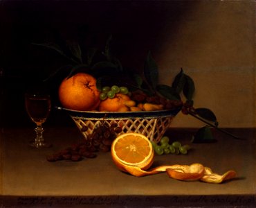 Raphaelle Peale - Still Life with Oranges - Google Art Project. Free illustration for personal and commercial use.