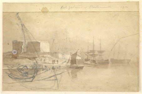 Rat Island, Portsmouth, 1812 RMG PZ0913