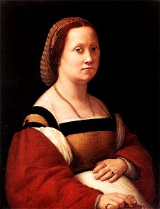 Raphael-LaDonnaGravida(1505-1506). Free illustration for personal and commercial use.