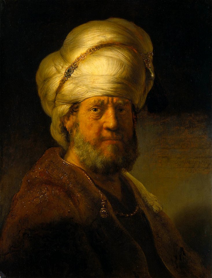 Rembrandt Bust of a Man in Oriental Dress