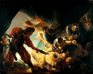 Rembrandt Harmensz. van Rijn - The Blinding of Samson - Google Art Project