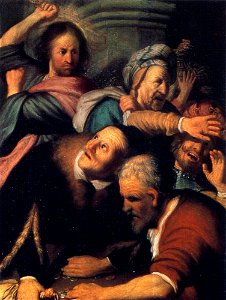 Rembrandt Christ Driving the Money Changers from the Temple