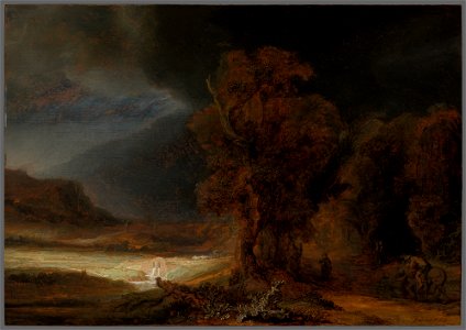 Rembrandt van Rijn (1606-1669) - Landscape with the Parable of the Good Samaritan - MNK XII-290 - National Museum Kraków
