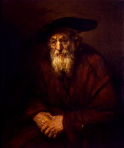 Rembrandt - Portrait of an Old Jew - WGA19181. Free illustration for personal and commercial use.