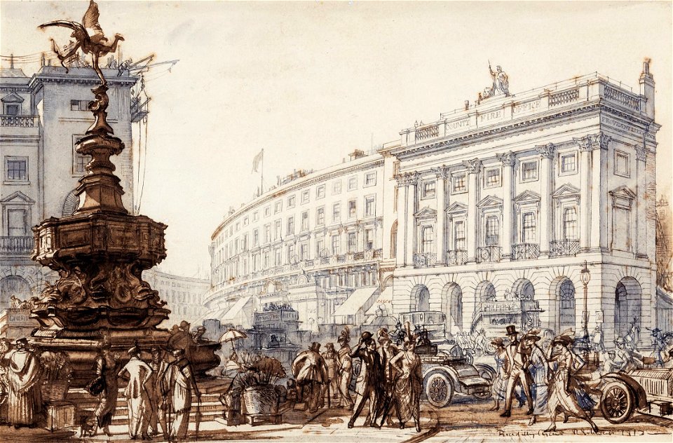 Randolph Schwabe - Schwabe-98326 - Piccadilly Circus - 1913