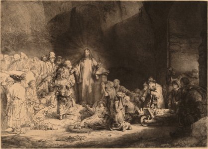 Rembrandt van Rijn - Christ Preaching (The Hundred Guilder Print) - Google Art Project