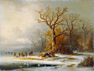 Remigius Adrianus van Haanen - Winterlandschaft - 11058 - Österreichische Galerie Belvedere