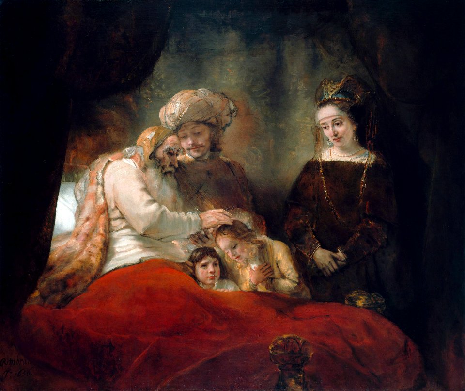 Rembrandt - Jacob Blessing the Children of Joseph - WGA19117