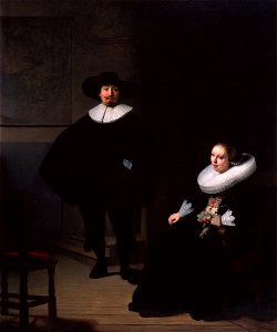 Rembrandt van Rijn - A Lady and Gentleman in Black - P21s9 - private collection