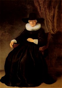 Rembrandt, Portrait of Maria Bockenolle, 1634, Museum of Fine Arts, Boston. Free illustration for personal and commercial use.