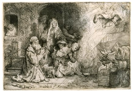 Rembrandt van Rijn - The Angel Departing from the Family of Tobias - Google Art Project (xQFaIm0hVmW1yQ)