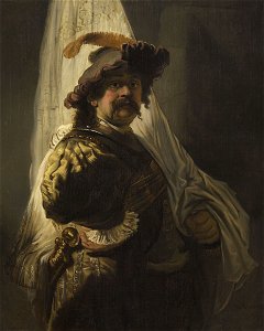 Rembrandt follower - The Flag Bearer