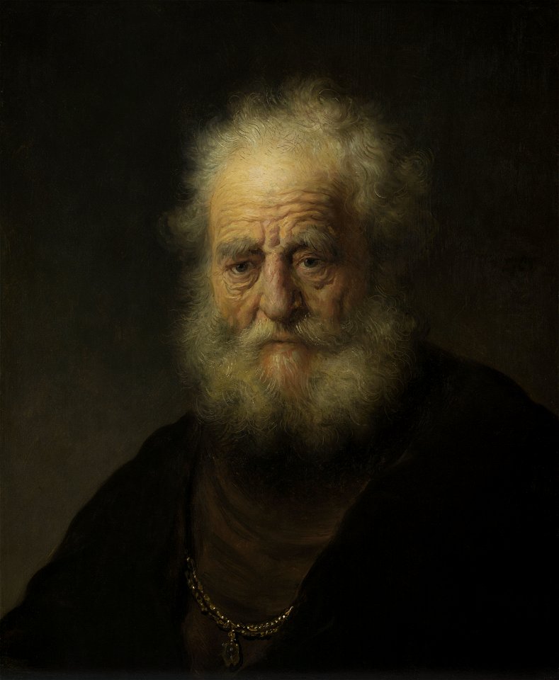 Rembrandt Study of an Old Man with a Gold Chain - GK 233