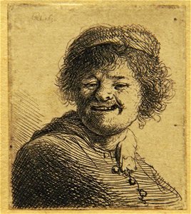 Rembrandt Self-portrait in a cap01