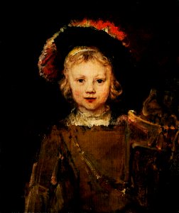 Rembrandt van Rijn - Kinderportret. Free illustration for personal and commercial use.