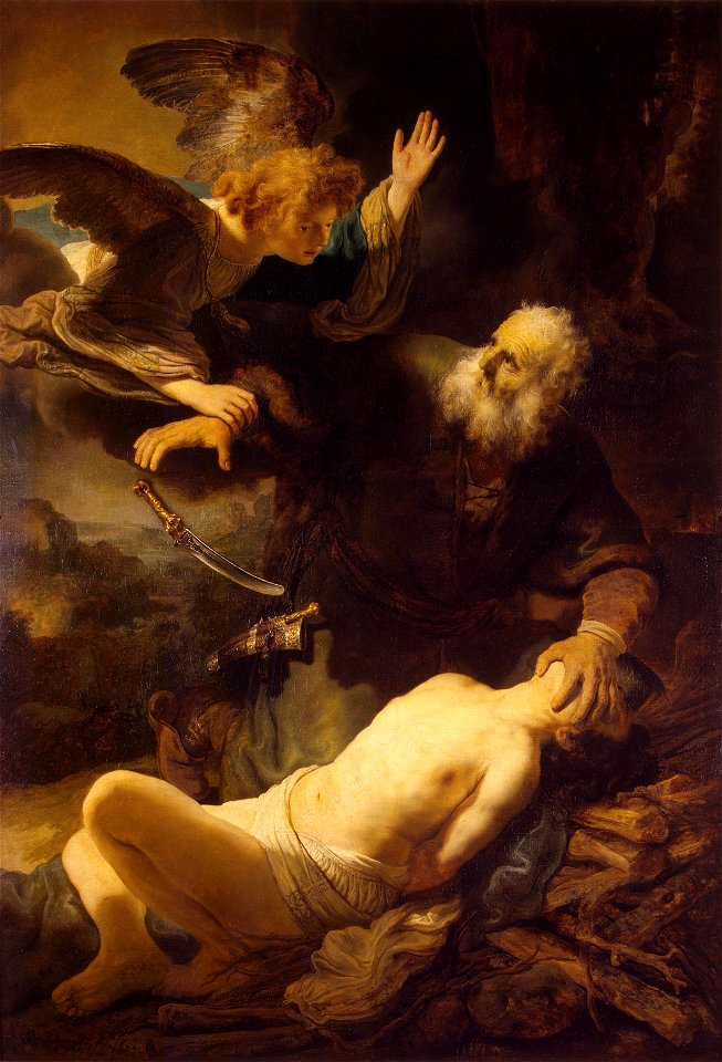 Rembrandt Abraham's Sacrifice (Hermitage)