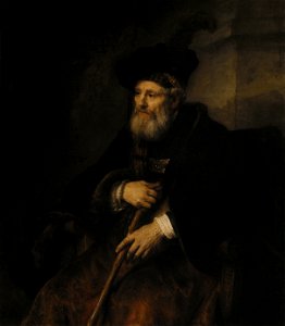 Rembrandt Old man with a stick