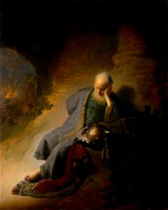 Rembrandt Jeremiah lamenting