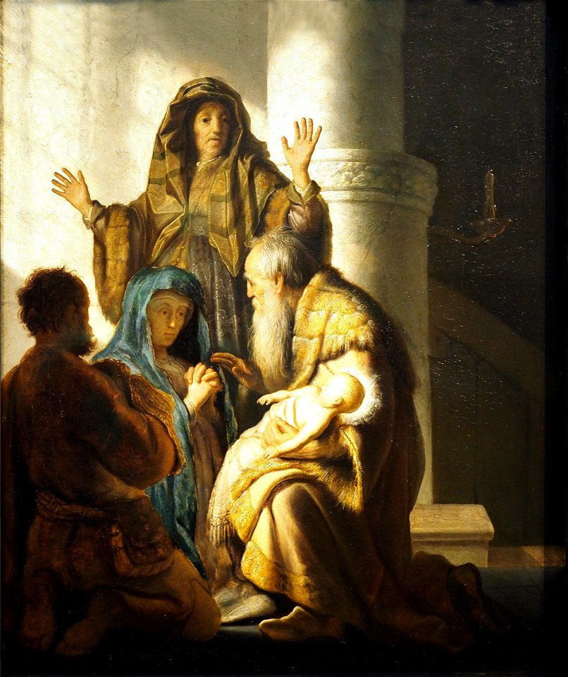 Rembrandt Simeon and Anna in the Temple@Kunsthalle Hamburg