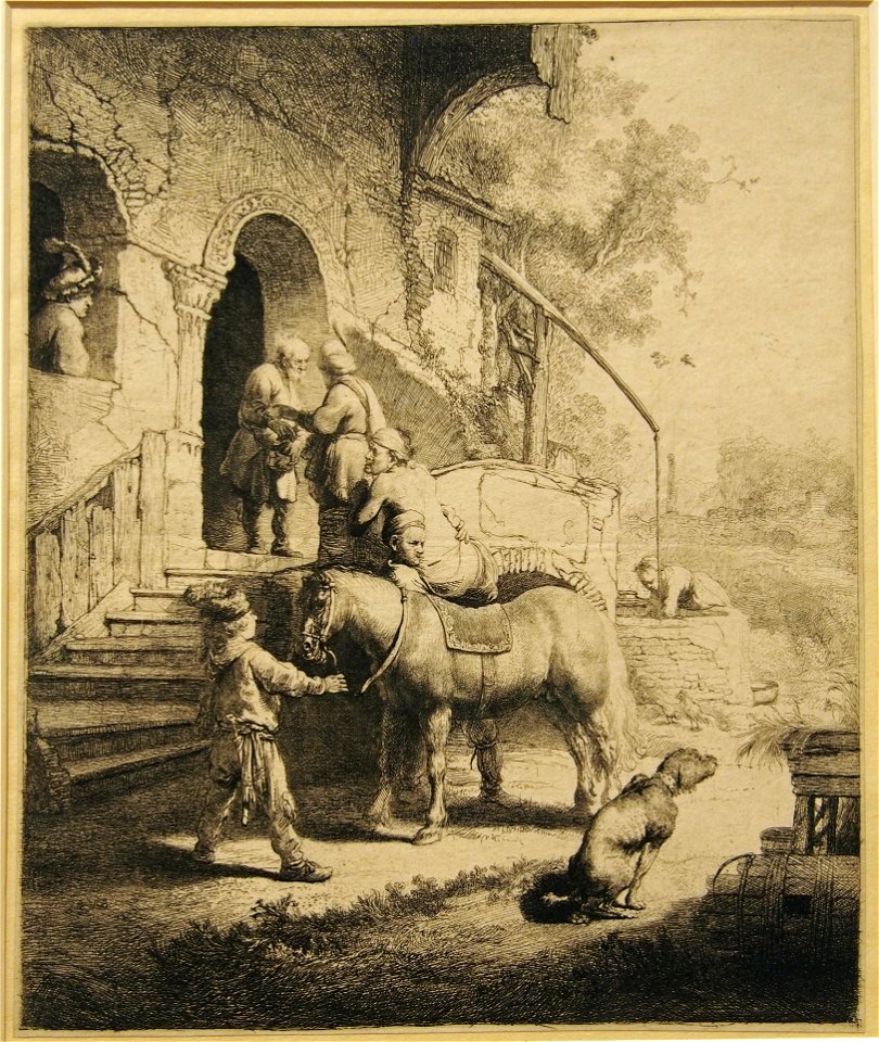 Rembrandt The good Samaritant05