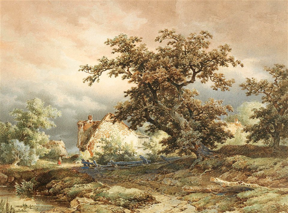Remigius Adrianus Haanen Bauernhaus und Eiche