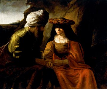 Rembrandt's school - Juda en Tamar