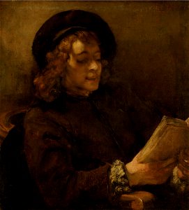 Rembrandt Harmensz van Rijn - Titus van Rijn, der Sohn des Künstlers, lesend - GG 410 - Kunsthistorisches Museum