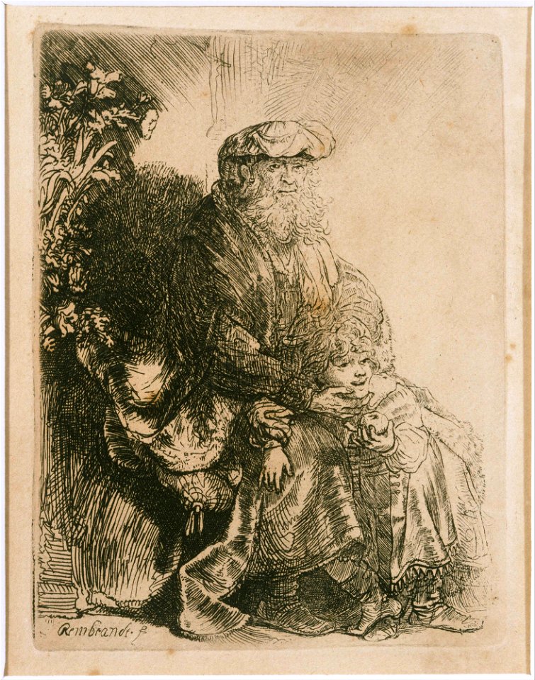 Rembrandt Van Rijn - Jacob Caressing Benjamin - Google Art Project