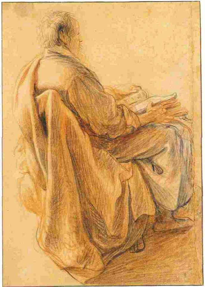 Rembrandt Old Man Reading a Book