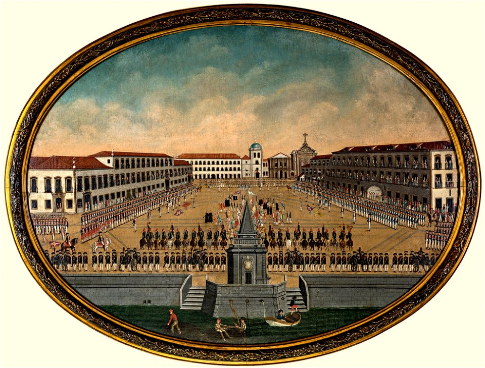 Revista militar no Largo do Paço, da coleção Museu Histórico Nacional