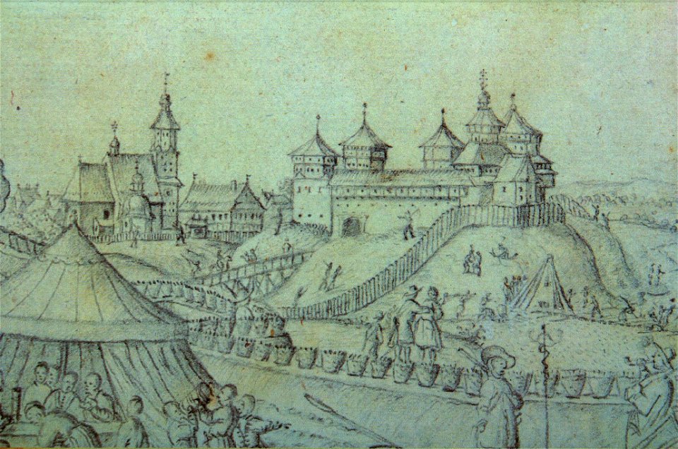 Rečycki zamak. Рэчыцкі замак (A. Westerveld, 1649)