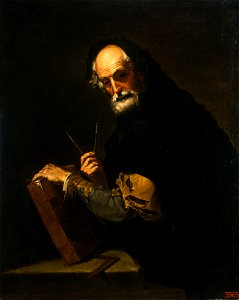Ribera - Author of the original - Philosopher with a Book, Compasses and Drawing Rule (copy from the lost original), ГЭ-9193