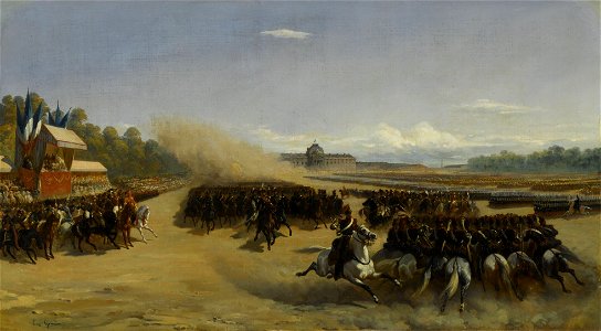 Revue passée au Champ-de-Mars en l'honneur d'Ibrahim Pacha, 25 mai 1846