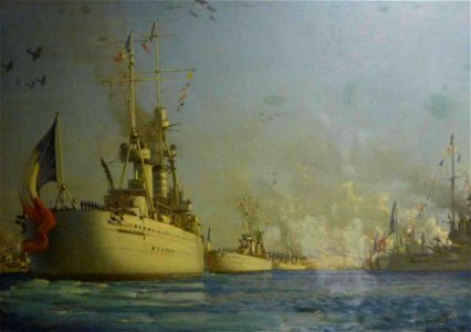 Revue navale à Alger en 1930