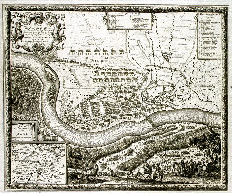 Rheinübergang der Franzosen am 19.6.1645